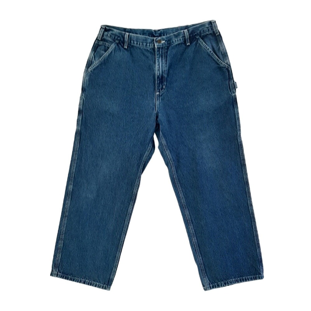 Carhartt Jeans Mens Size 42x29 denim loose fit B13 DST hammer loop